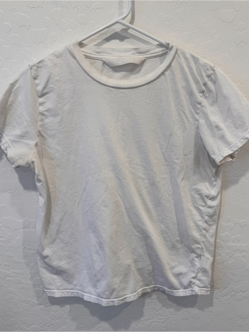 MOTHER White Short Sleeve Crew Tee Womens Medium Supima Cotton Capsule Casual